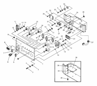 Part Location Diagram of 77604 Generac Meter: Hour